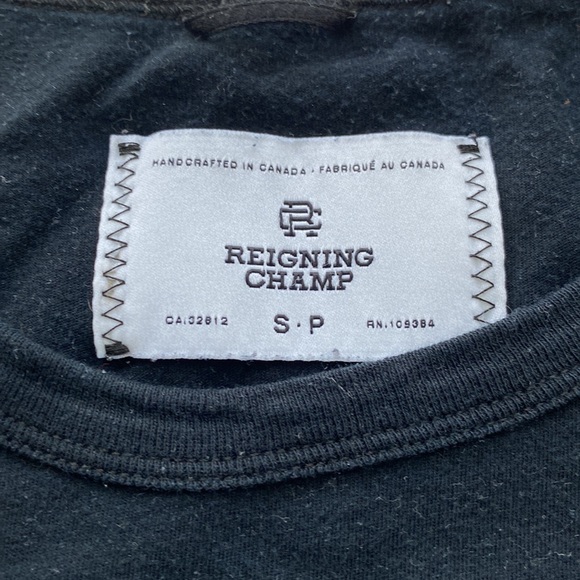Ladies Reigning Champ black t shirt - Picture 2 of 4